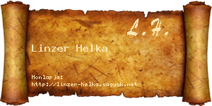 Linzer Helka névjegykártya